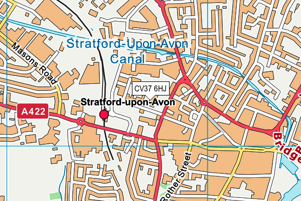 CV37 6HJ map - OS VectorMap District (Ordnance Survey)