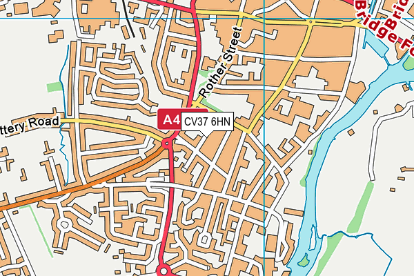 CV37 6HN map - OS VectorMap District (Ordnance Survey)