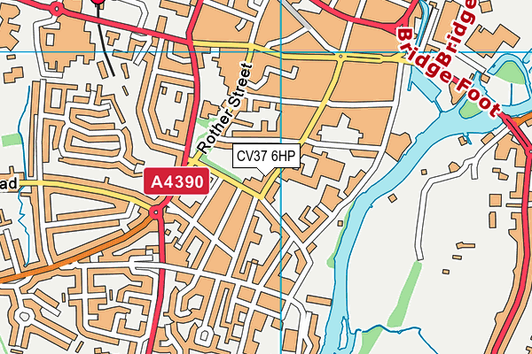 CV37 6HP map - OS VectorMap District (Ordnance Survey)