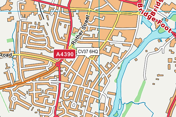 CV37 6HQ map - OS VectorMap District (Ordnance Survey)