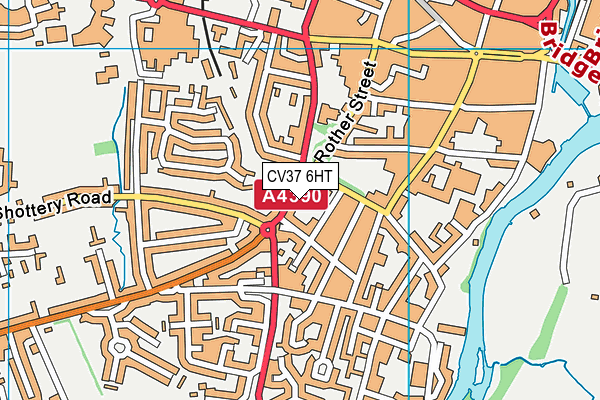 CV37 6HT map - OS VectorMap District (Ordnance Survey)