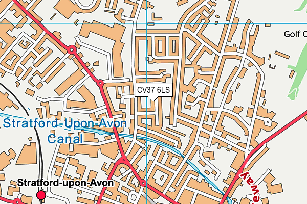 CV37 6LS map - OS VectorMap District (Ordnance Survey)