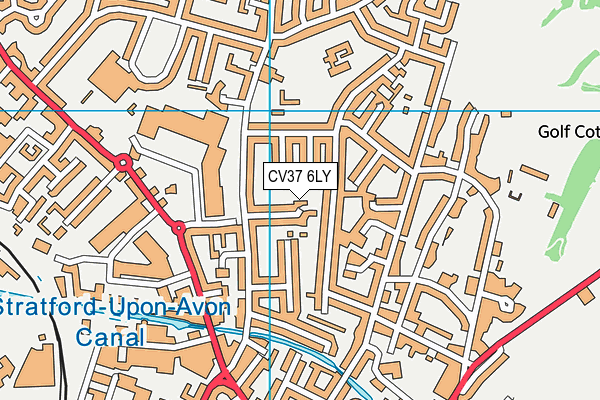 CV37 6LY map - OS VectorMap District (Ordnance Survey)