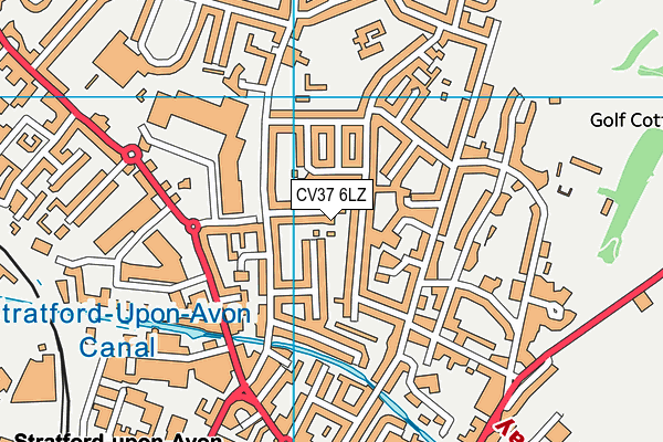 CV37 6LZ map - OS VectorMap District (Ordnance Survey)
