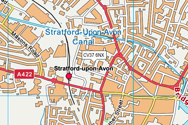 CV37 6NX map - OS VectorMap District (Ordnance Survey)