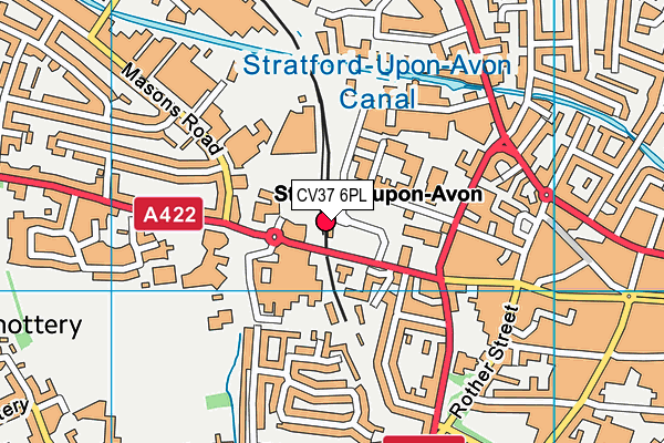 CV37 6PL map - OS VectorMap District (Ordnance Survey)