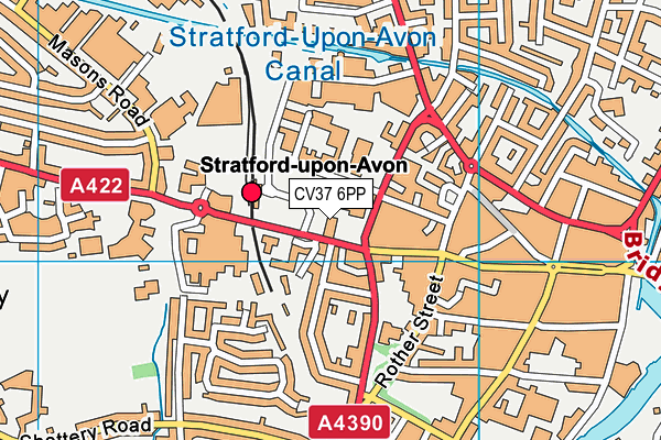 CV37 6PP map - OS VectorMap District (Ordnance Survey)