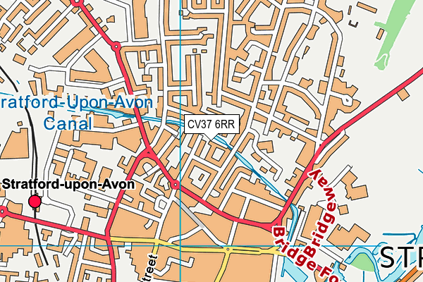 CV37 6RR map - OS VectorMap District (Ordnance Survey)