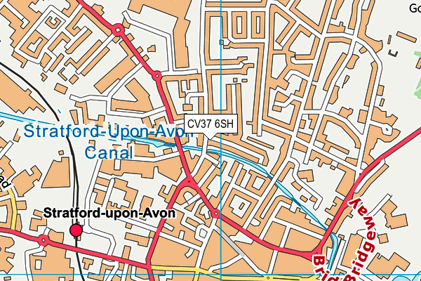 CV37 6SH map - OS VectorMap District (Ordnance Survey)