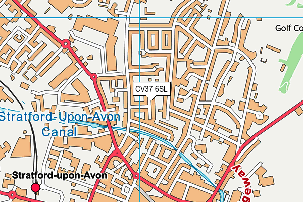 CV37 6SL map - OS VectorMap District (Ordnance Survey)