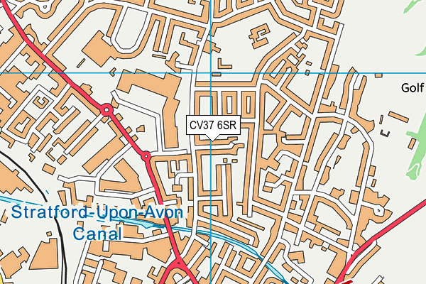 CV37 6SR map - OS VectorMap District (Ordnance Survey)