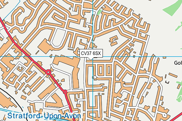 CV37 6SX map - OS VectorMap District (Ordnance Survey)