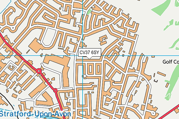 CV37 6SY map - OS VectorMap District (Ordnance Survey)