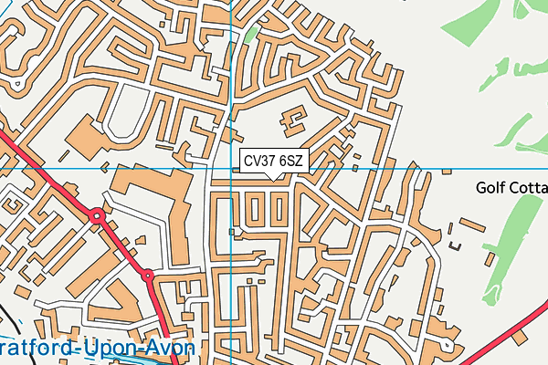 CV37 6SZ map - OS VectorMap District (Ordnance Survey)