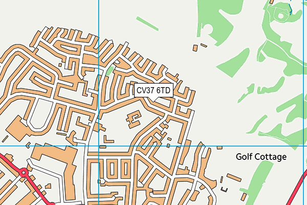 CV37 6TD map - OS VectorMap District (Ordnance Survey)