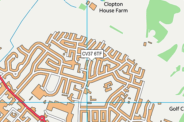 CV37 6TF map - OS VectorMap District (Ordnance Survey)