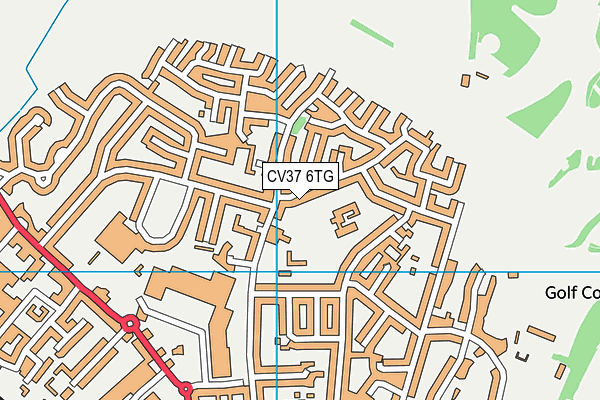 CV37 6TG map - OS VectorMap District (Ordnance Survey)