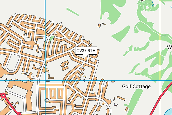 CV37 6TH map - OS VectorMap District (Ordnance Survey)