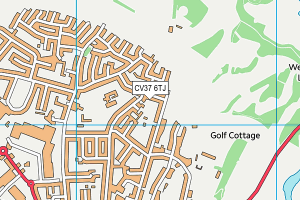 CV37 6TJ map - OS VectorMap District (Ordnance Survey)