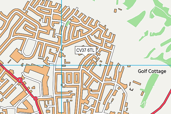 CV37 6TL map - OS VectorMap District (Ordnance Survey)