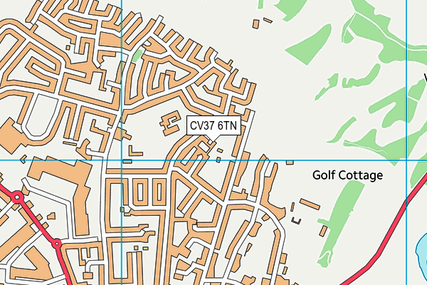 CV37 6TN map - OS VectorMap District (Ordnance Survey)