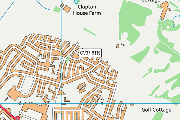 CV37 6TR map - OS VectorMap District (Ordnance Survey)
