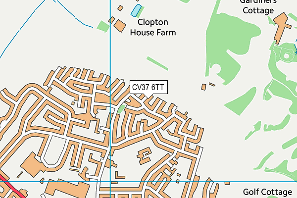 CV37 6TT map - OS VectorMap District (Ordnance Survey)