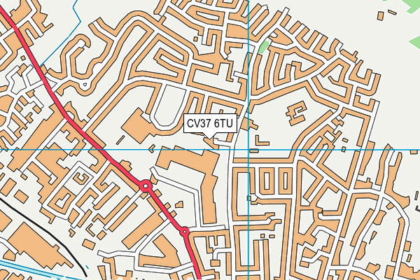 CV37 6TU map - OS VectorMap District (Ordnance Survey)