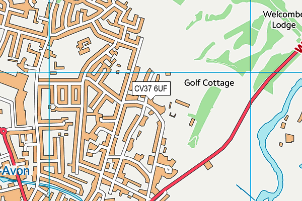 CV37 6UF map - OS VectorMap District (Ordnance Survey)