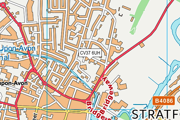 CV37 6UH map - OS VectorMap District (Ordnance Survey)