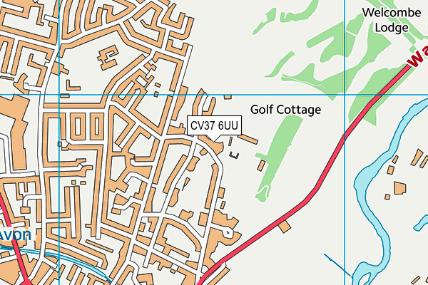 CV37 6UU map - OS VectorMap District (Ordnance Survey)