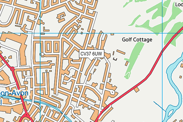 CV37 6UW map - OS VectorMap District (Ordnance Survey)