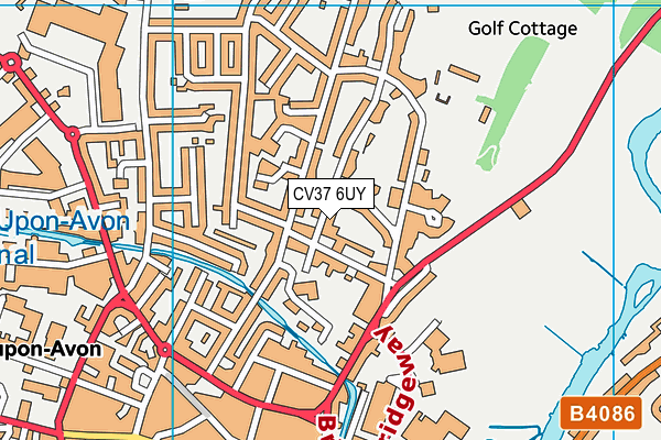 CV37 6UY map - OS VectorMap District (Ordnance Survey)