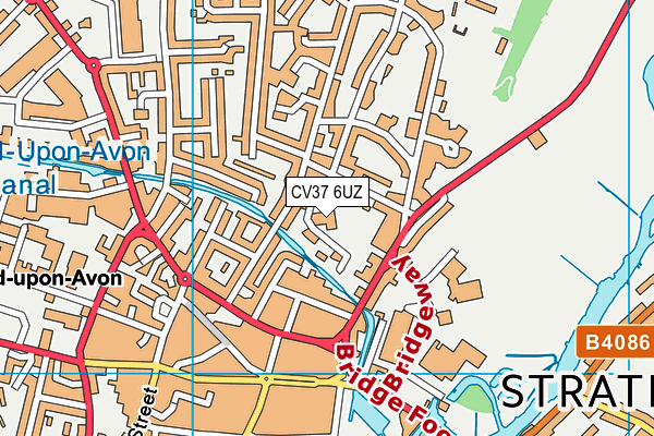 St Gregory's Catholic Primary School map (CV37 6UZ) - OS VectorMap District (Ordnance Survey)
