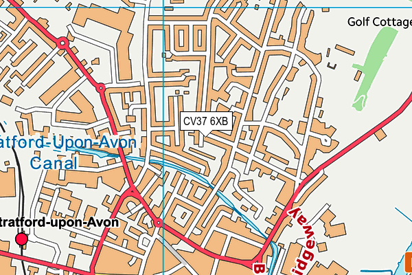 CV37 6XB map - OS VectorMap District (Ordnance Survey)