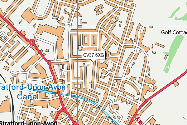 CV37 6XG map - OS VectorMap District (Ordnance Survey)