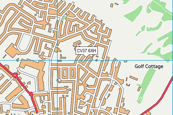 CV37 6XH map - OS VectorMap District (Ordnance Survey)