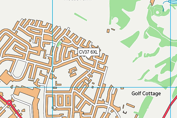 CV37 6XL map - OS VectorMap District (Ordnance Survey)