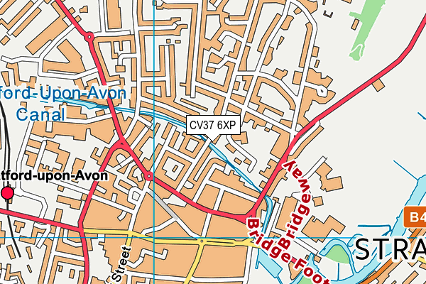 CV37 6XP map - OS VectorMap District (Ordnance Survey)