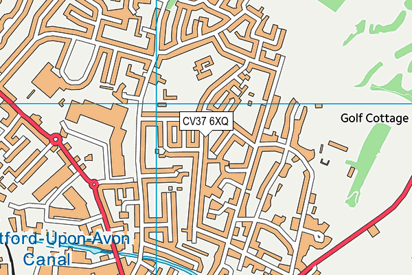 CV37 6XQ map - OS VectorMap District (Ordnance Survey)