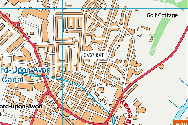 CV37 6XT map - OS VectorMap District (Ordnance Survey)