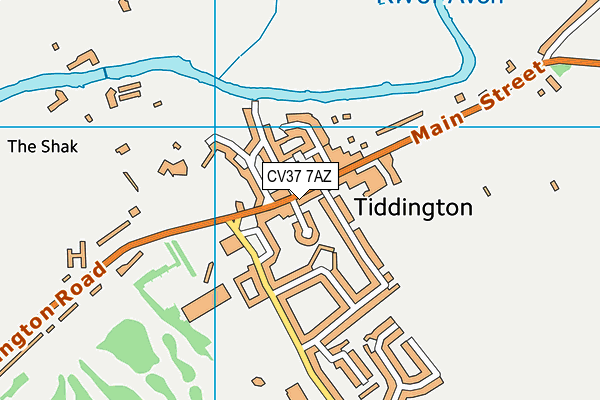Map of TIDDINGTON CONVENIENCE STORES LIMITED at district scale