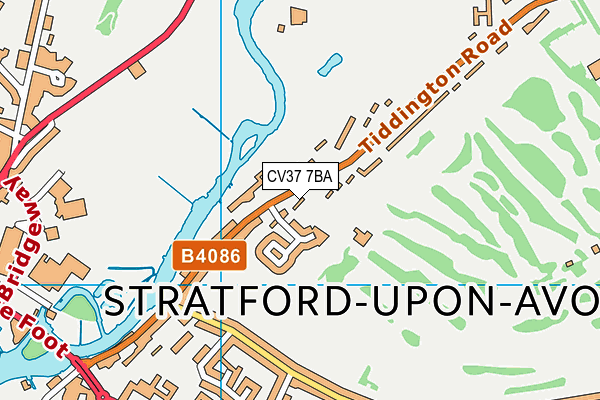 Stratford On Avon Golf Club map (CV37 7BA) - OS VectorMap District (Ordnance Survey)