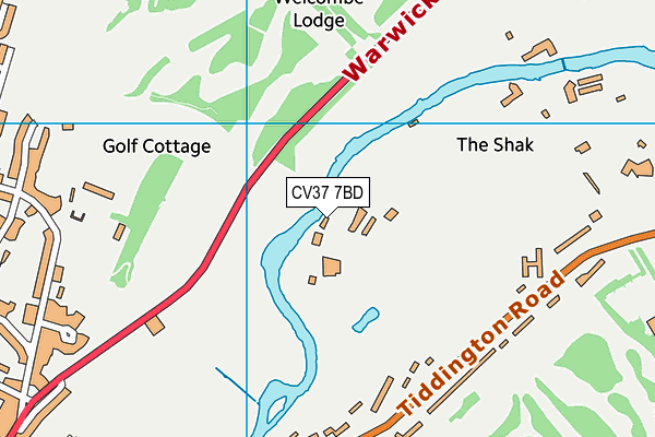 CV37 7BD map - OS VectorMap District (Ordnance Survey)