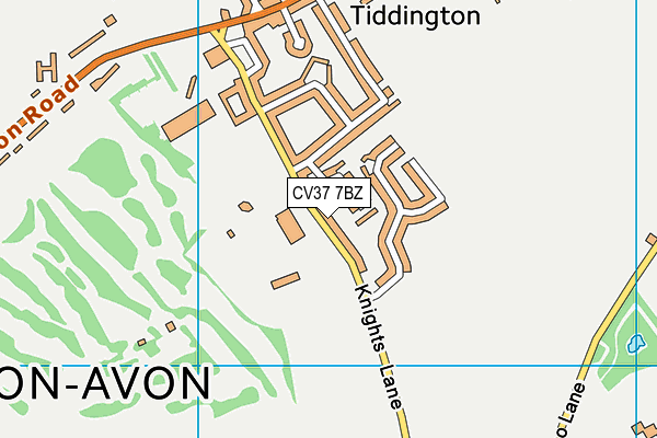 Stratford Town Football Club map (CV37 7BZ) - OS VectorMap District (Ordnance Survey)