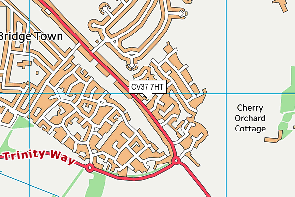 CV37 7HT map - OS VectorMap District (Ordnance Survey)