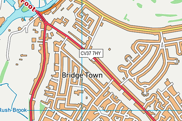 CV37 7HY map - OS VectorMap District (Ordnance Survey)