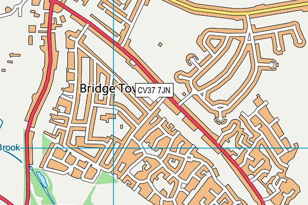 CV37 7JN map - OS VectorMap District (Ordnance Survey)