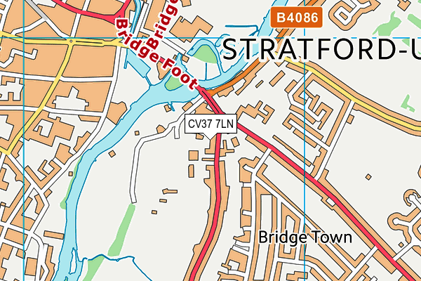 CV37 7LN map - OS VectorMap District (Ordnance Survey)