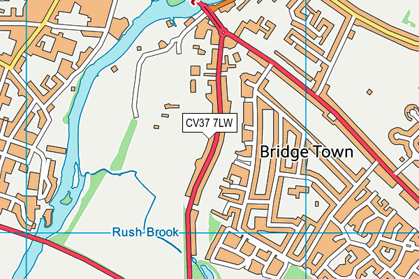 CV37 7LW map - OS VectorMap District (Ordnance Survey)